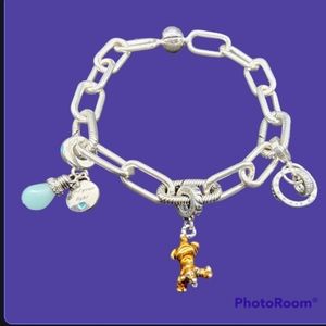 3 Pandora Charms with Pandora Bracelet